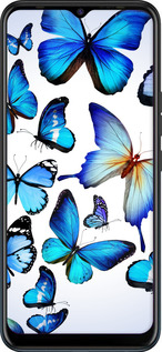 Силиконовый чехол Бабочки для Tecno Camon 12 CC7 - 6023u-2432 изображение 