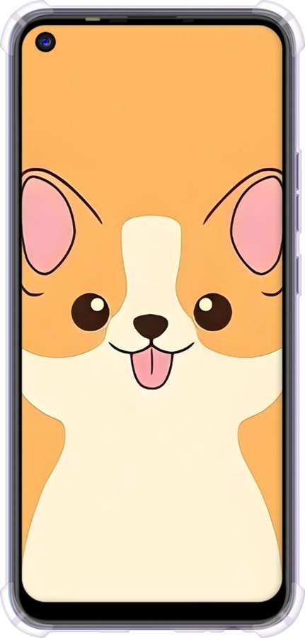 Силіконовий протиударний с посиленими кутами чехол Милый пес для Tecno Spark 5 Pro KD7 - 6296sp-2445 изображение 