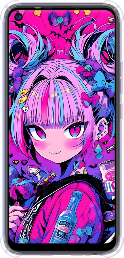 Силикон с усиленными углами чехол Аниме милаха для Tecno Spark 5 Pro KD7 - 6314sp-2445 изображение 