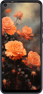 Силіконовий чехол Оранжеві троянди для Tecno Camon 15 - 5944u-2405 изображение 