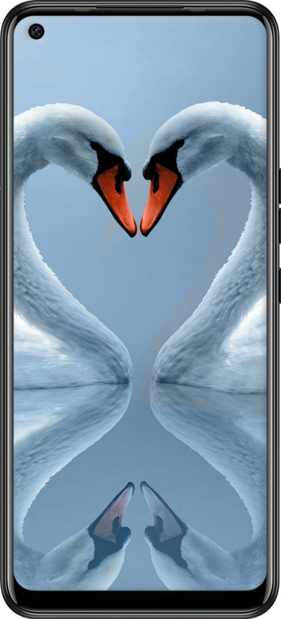 Силіконовий чехол Лебеді для Tecno Camon 16 SE CE7j - 6007u-2398 изображение 