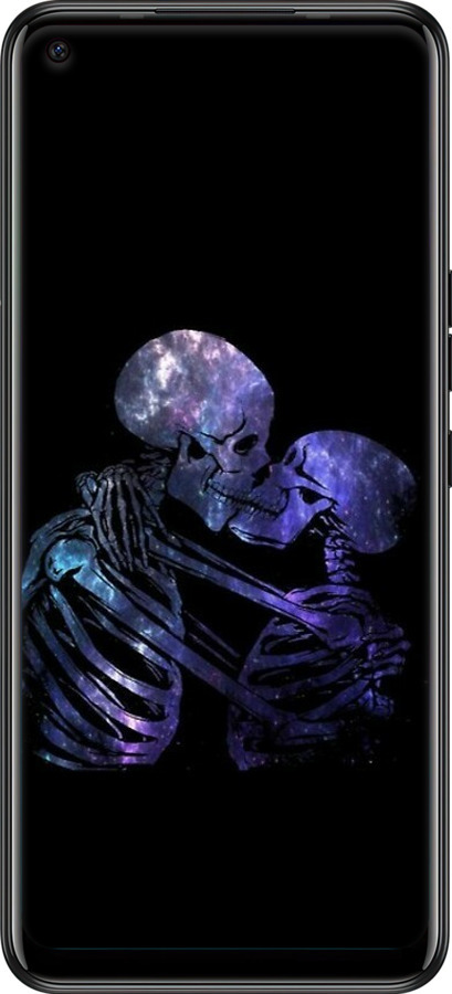 Силиконовый чехол С изображением скелета для Tecno Camon 16 SE CE7j - 6537u-2398 изображение 