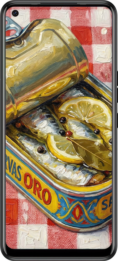 Силіконовий чехол Vintage Sardine Tin Phone для Tecno Camon 16 SE CE7j - 6772u-2398 изображение 