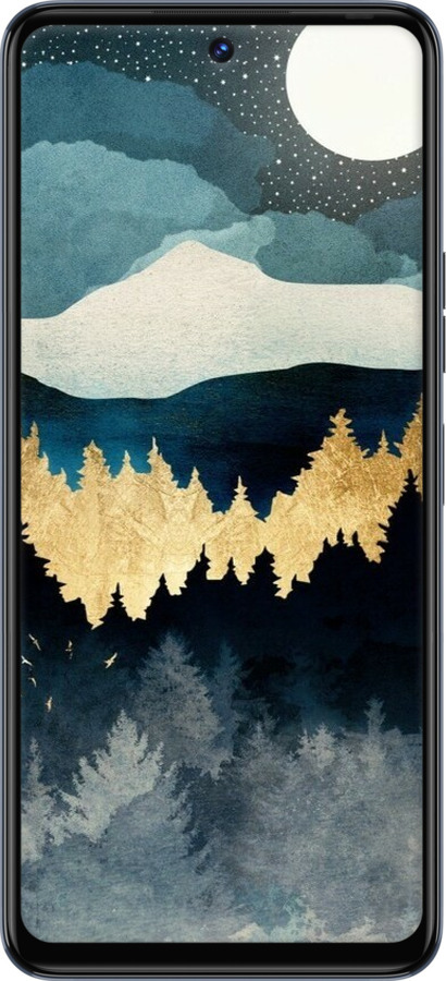 TPU чехол Нічний краєвид з лісом та горами для Tecno Camon 18 CH6n - 6493b-2524 изображение 