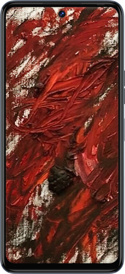 Силиконовый чехол Абстрактная композиция в красных тонах для Tecno Camon 18p CH7n - 6541u-2525 изображение 