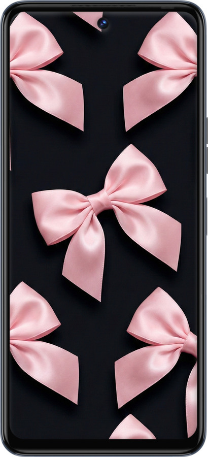 Силиконовый чехол Coquette Ribbons Dark Coquette для Tecno Camon 18 CH6n - 6767u-2524 изображение 