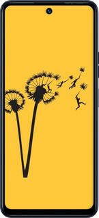Силиконовый чехол Минимализм одуванчики для Tecno Camon 19 Neo CH6i - 6449u-2753 изображение 