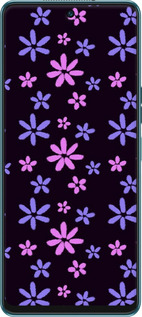 Силиконовый чехол с  цветами для Tecno Camon 19 Pro (CI8n) - 6258u-2766 изображение 
