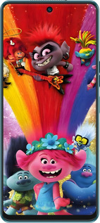 Силіконовий чехол Тролі для Tecno Camon 19 Pro (CI8n) - 6343u-2766 изображение 
