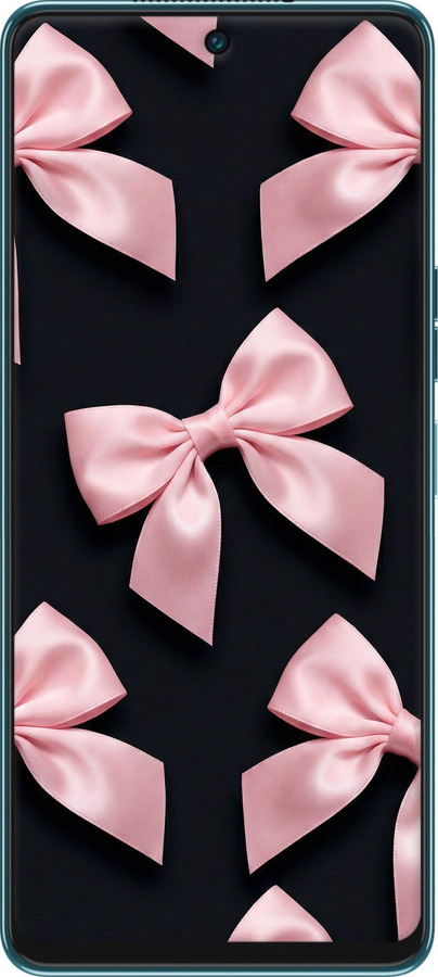 Силіконовий чехол Coquette Ribbons Dark Coquette для Tecno Camon 19 Pro (CI8n) - 6767u-2766 изображение 