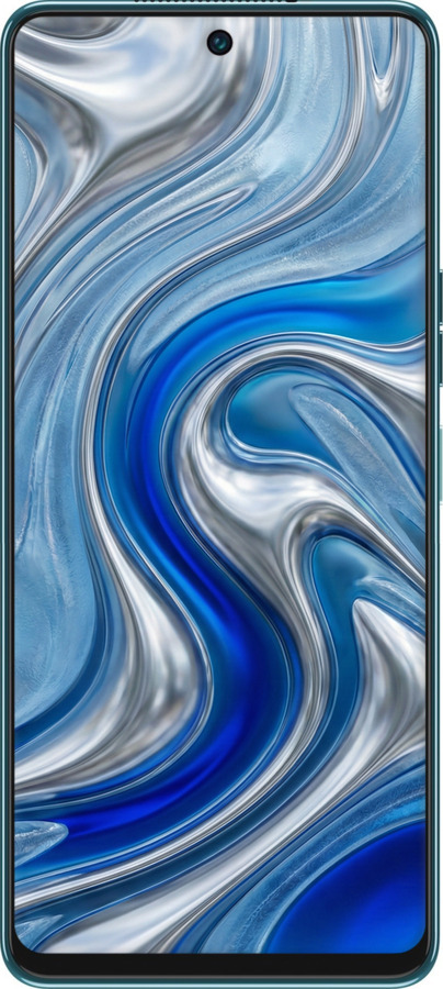 Силиконовый чехол Liquid Chrome для Tecno Camon 19 Pro (CI8n) - 6781u-2766 изображение 