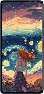 Силиконовый чехол Девушка Арт для Tecno Camon 20 Pro - 6325u-3100 изображение 