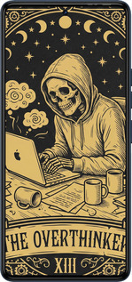 Силіконовий чехол The Overthinker для Tecno Camon 20 Pro - 6774u-3100 изображение 