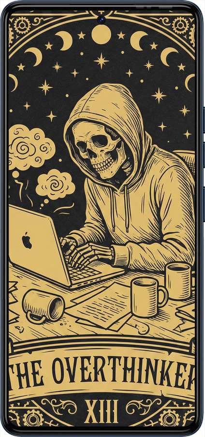 Силіконовий чехол The Overthinker для Tecno Camon 20 Pro - 6774u-3100 изображение 