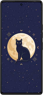 TPU чехол Cute Cat Celestial/Witchy для Tecno Camon 30 4g - 6787b-3712 изображение 