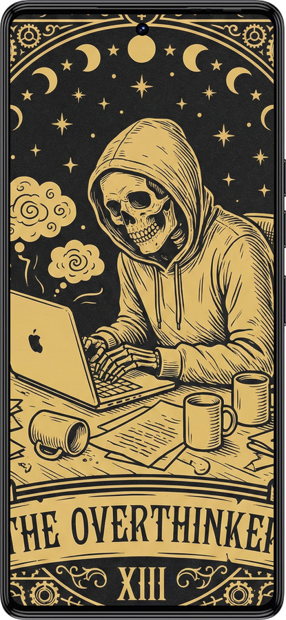 TPU чехол The Overthinker для Tecno Camon 30 4g - 6774b-3712 изображение 