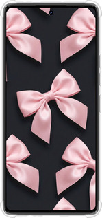 Силіконовий протиударний с посиленими кутами чехол Coquette Ribbons Dark Coquette для Tecno Camon 30 4g - 6767sp-3712 изображение 