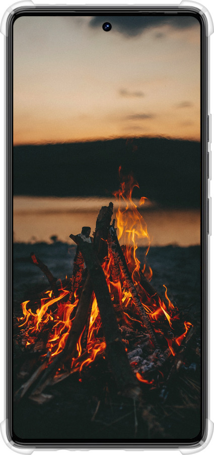 Силіконовий протиударний с посиленими кутами чехол Вогонь для Tecno Camon 30 4g - 6021sp-3712 изображение 