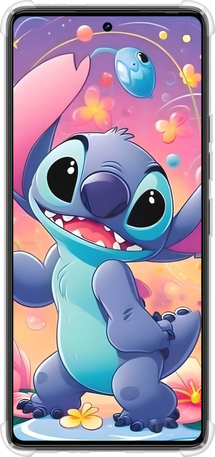 Силикон с усиленными углами чехол Стич 2 для Tecno Camon 30 4g - 6371sp-3712 изображение 