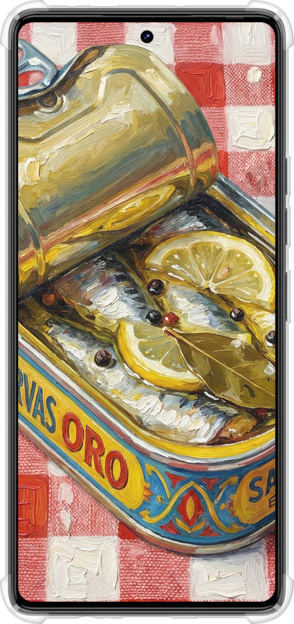 Силикон с усиленными углами чехол Vintage Sardine Tin Phone для Tecno Camon 30 4g - 6772sp-3712 изображение 