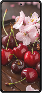 Силіконовий чехол Вишня у шоколаді для Tecno Camon 30 4g - 6698u-3712 изображение 