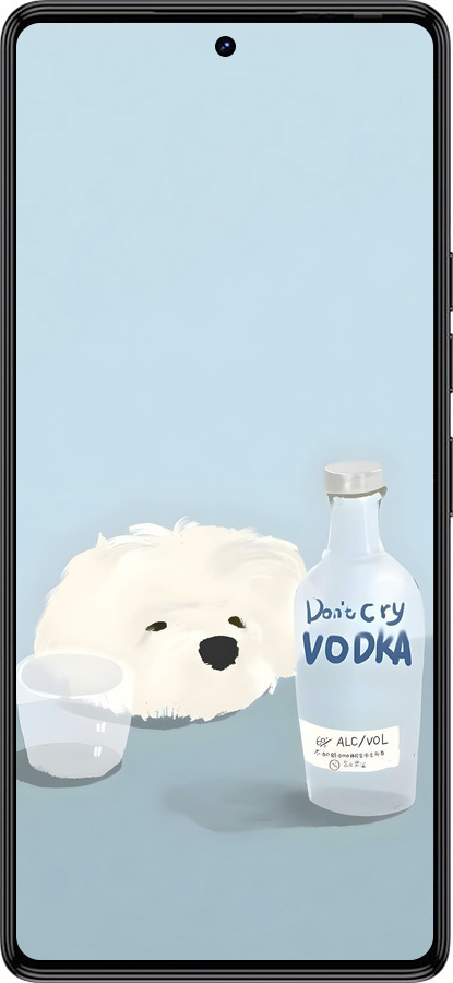 Силіконовий чехол Пес водка для Tecno Camon 30 4g - 6368u-3712 изображение 