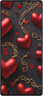 Силіконовий чехол Сердечки для Tecno Camon 30 pro 5G - 5831u-3713 изображение 