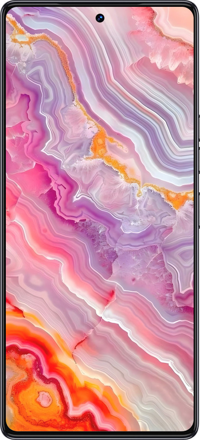 Силиконовый чехол Мрамор 2 для Tecno Camon 30 pro 5G - 6307u-3713 изображение 