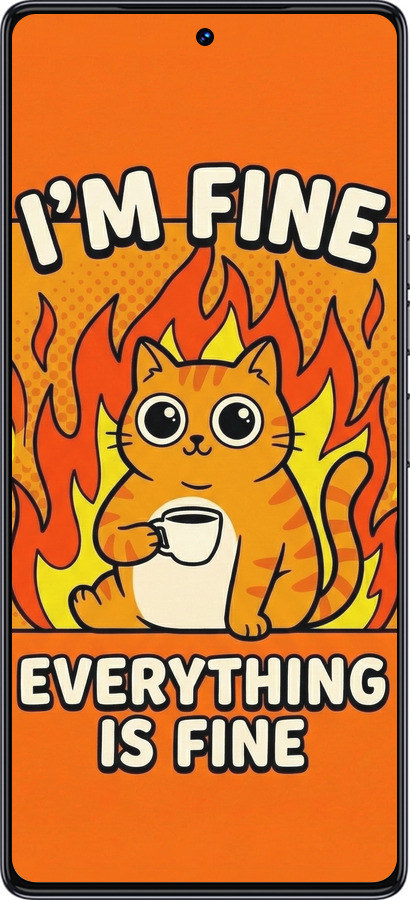 Силиконовый чехол Funny Cat для Tecno Camon 30 pro 5G - 6786u-3713 изображение 