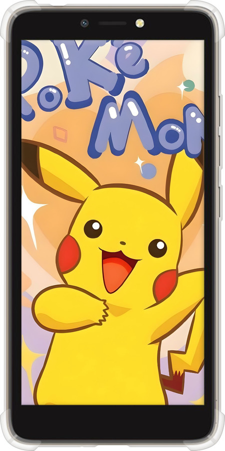 Силикон с усиленными углами чехол Пикачу для Tecno Pop 2F B1F - 6383sp-2391 изображение 