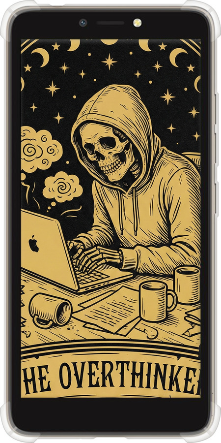 Силіконовий протиударний с посиленими кутами чехол The Overthinker для Tecno Pop 2F B1F - 6774sp-2391 изображение 