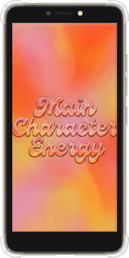 Силикон с усиленными углами чехол Aura Gradient Main Character Energy Aesthetic Y2K для Tecno Pop 2F B1F - 6783sp-2391 изображение 