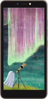 Силиконовый чехол Привидение и звезды для Tecno Pop 2F B1F - 6443u-2391 изображение 