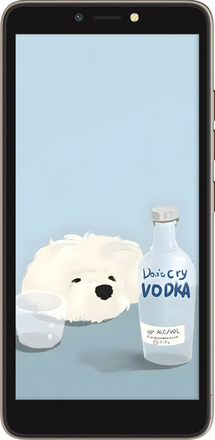 Силиконовый чехол Пес водка для Tecno Pop 2F B1F - 6368u-2391 изображение 