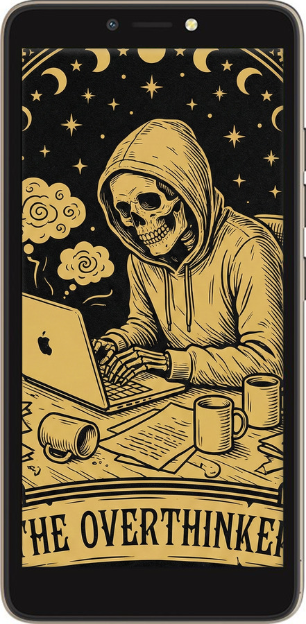 Силиконовый чехол The Overthinker для Tecno Pop 2F B1F - 6774u-2391 изображение 