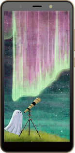 Силіконовий чехол Привид та зірки для Tecno Pop 3 BB2 - 6443u-2443 изображение 