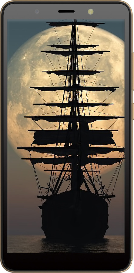 Силиконовый чехол Корабль для Tecno Pop 3 BB2 - 5998u-2443 изображение 
