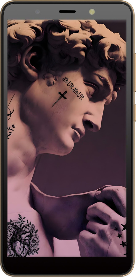Силиконовый чехол Давид для Tecno Pop 3 BB2 - 6302u-2443 изображение 