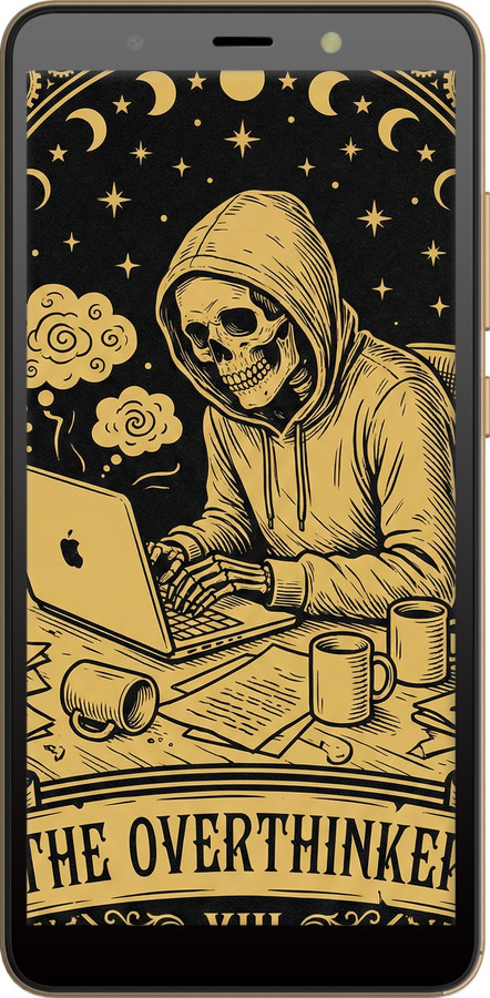 Силіконовий чехол The Overthinker для Tecno Pop 3 BB2 - 6774u-2443 изображение 