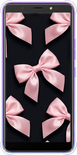 Силіконовий протиударний с посиленими кутами чехол Coquette Ribbons Dark Coquette для Tecno Pop 4 BC2c - 6767sp-2427 изображение 