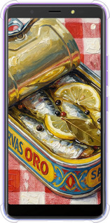 Силикон с усиленными углами чехол Vintage Sardine Tin Phone для Tecno Pop 4 BC2c - 6772sp-2427 изображение 