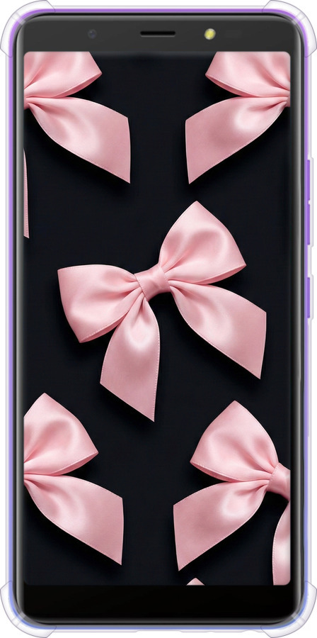 Силіконовий протиударний с посиленими кутами чехол Coquette Ribbons Dark Coquette для Tecno Pop 4 BC2c - 6767sp-2427 изображение 
