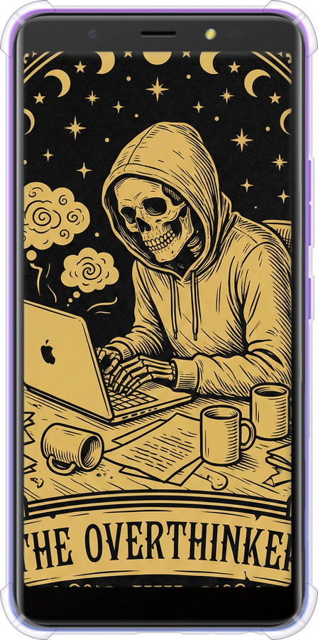 Силикон с усиленными углами чехол The Overthinker для Tecno Pop 4 BC2c - 6774sp-2427 изображение 