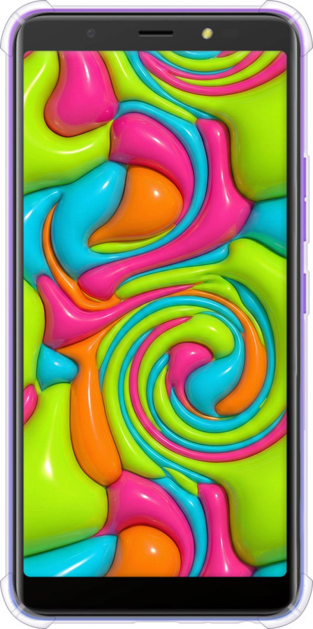 Силикон с усиленными углами чехол Y2K Jelly Dream для Tecno Pop 4 BC2c - 6780sp-2427 изображение 