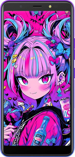 Силиконовый чехол Аниме милаха для Tecno Pop 4 BC2c - 6314u-2427 изображение 