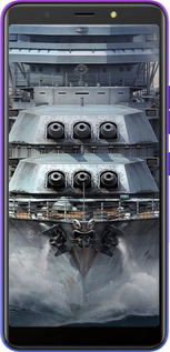 Силіконовий чехол Лінкор, world of tanks, wargaming, військовий корабель для Tecno Pop 4 BC2c - 6453u-2427 изображение 
