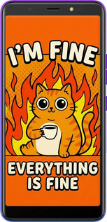 Силиконовый чехол Funny Cat для Tecno Pop 4 BC2c - 6786u-2427 изображение 