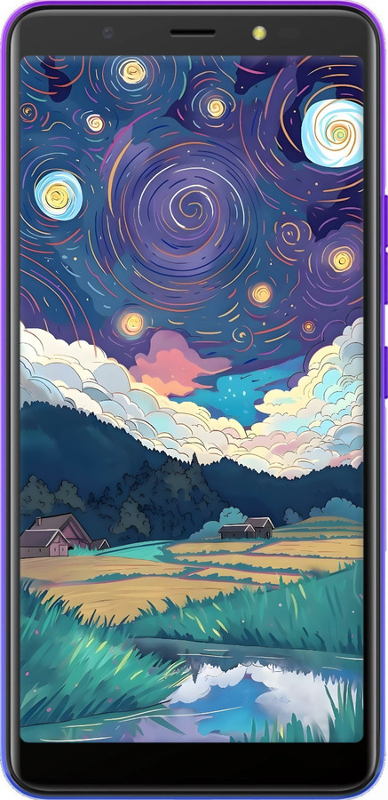 Силіконовий чехол Креативний арт для Tecno Pop 4 BC2c - 6322u-2427 изображение 