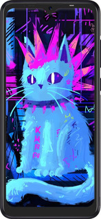 Силиконовый чехол Кот панк для Tecno Pop 4 Pro BC3 - 6311u-2444 изображение 