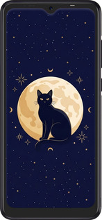 Силиконовый чехол Cute Cat Celestial/Witchy для Tecno Pop 4 Pro BC3 - 6787u-2444 изображение 